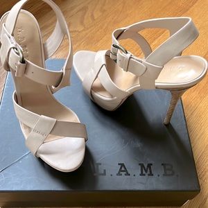 NWT L.A.M.B strappy heels.